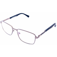 Armação para Óculos Masculino Empório Glasses Cinza Chumbo Retangular EG4114 C8 54