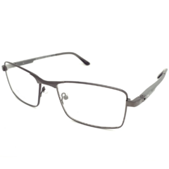 Armação para Óculos Masculino Empório Glasses Cinza Chumbo Retangular EG4189 C8 57