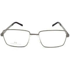 Armação para Óculos Masculino Empório Glasses Cinza Chumbo Retangular EG4192 C2 56