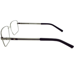 Armação para Óculos Masculino Empório Glasses Cinza Chumbo Retangular EG4192 C2 56