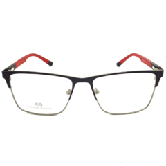 Armação para Óculos Masculino Empório Glasses Cinza Chumbo Retangular EG4217 C15 53
