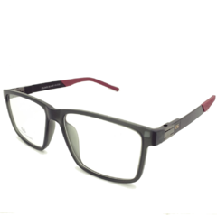 Armação para Óculos Masculino Empório Glasses Cinza Fosco Clip-On EG3403 C8 56