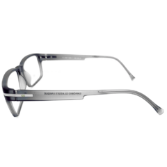 Armação para Óculos Masculino Empório Glasses Cinza Fosco Retangular EG5507 C8 54