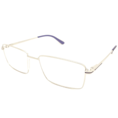 Armação para Óculos Masculino Empório Glasses Cromado Retangular EG4188 C7 55