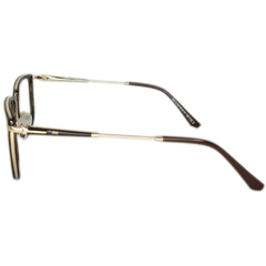 Armação para Óculos Masculino Empório Glasses Marrom Cristal Clássico EG3193 C4 52