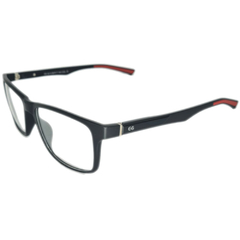 Armação para Óculos Masculino Empório Glasses Preto Fosco Clip-On EG3214 C15 56