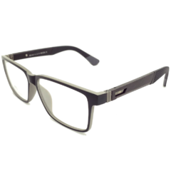 Armação para Óculos Masculino Empório Glasses Preto Fosco Clip-On EG3411 C10 57