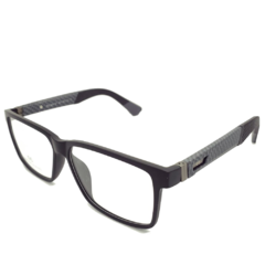 Armação para Óculos Masculino Empório Glasses Preto Fosco Clip-On EG3411 C15 57