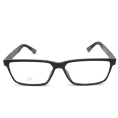 Armação para Óculos Masculino Empório Glasses Preto Fosco Clip-On EG3411 C15 57