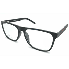 Armação para Óculos Masculino Empório Glasses Preto Fosco Clip-On EG3484 C15 56