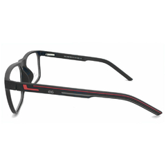 Armação para Óculos Masculino Empório Glasses Preto Fosco Clip-On EG3484 C15 56