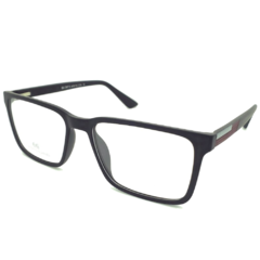 Armação para Óculos Masculino Empório Glasses Preto Fosco Quadrado EG3387 C16 56