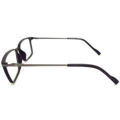 Armação para Óculos Masculino Empório Glasses Preto Fosco Retangular EG3334 C15 53