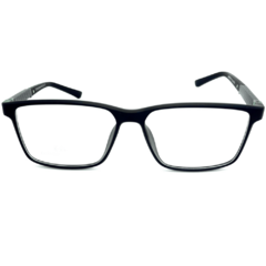 Armação para Óculos Masculino Empório Glasses Preto Fosco Retangular EG3482 C15 56
