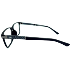 Armação para Óculos Masculino Empório Glasses Preto Fosco Retangular EG3482 C15 56