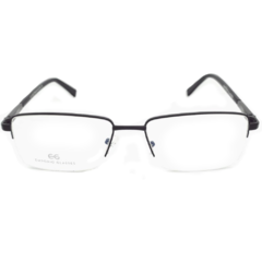 Armação para Óculos Masculino Empório Glasses Preto Fosco Retangular EG4062 C15 55