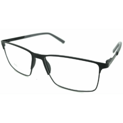 Armação para Óculos Masculino Empório Glasses Preto Fosco Retangular EG4245P C8 57