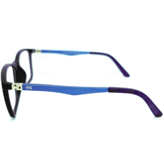Armação para Óculos Masculino Empório Glasses Preto Retangular EG3381 C13 55