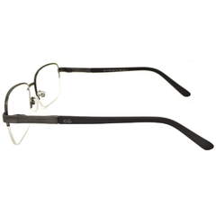 Armação para Óculos Masculino Empório Glasses Preto Retangular EG4144 C15 55