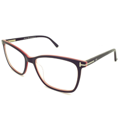 Armação para Óculos Masculino Empório Glasses Preto/Vermelho Clássico EG3217 C15 54