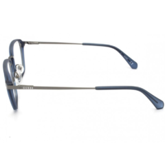 Armação para Óculos Masculino Guess Azul Cristal/Cinza Chumbo Redondo/Quadrado GU50041 091 52