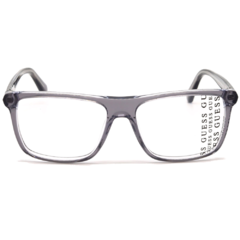 Armação para Óculos Masculino Guess Cinza Cristal Retangular GU50071 020 56
