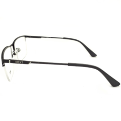 Armação para Óculos Masculino Next Preto Fosco Quadrado N81553 C1 55