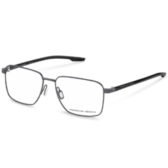 Armação para Óculos Masculino Porsche Design Preto Fosco Retangular P8739 C 57