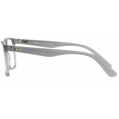 Armação para Óculos Masculino Ray-Ban Cinza Cristal Quadrado RB7203L 8167 56