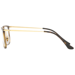 Armação para Óculos Masculino Ray-Ban Mesclado Marrom/Dourado Quadrado/Retangular RB7141 5754 52
