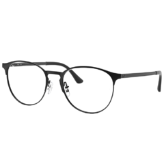 Armação para Óculos Masculino Ray-Ban Preto Round RB6375 2944 53