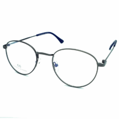 Armação para Óculos Unissex Empório Glasses Cinza Chumbo Redondo EG4138 C8 48
