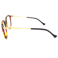 Armação para Óculos Unissex Empório Glasses Mesclado Cristal Geométrico EG1989 C18 49