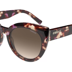 Óculos de Sol Feminino Colcci Mesclado Cristal Marrom/Nude/Roxo Gatinho C0217 FA534 60