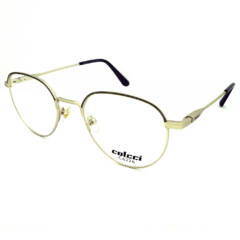 Armação para Óculos Feminino Colcci Dourado Envelhecido Redondo C6226 E12 52