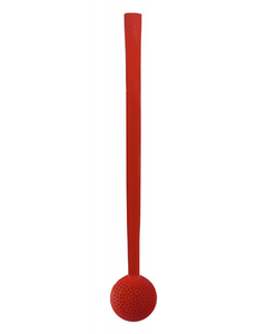 Bomba de Chimarrão CS151 Chata Colorida 24 cm em Aço Inox Vermelho