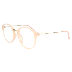 Óculos de Grau Feminino Empório Glasses Rosa Claro Redondo EG2930 C11 50