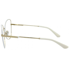 Armação para Óculos Feminino Guess Dourado/Branco Borboleta GU2850 032 57