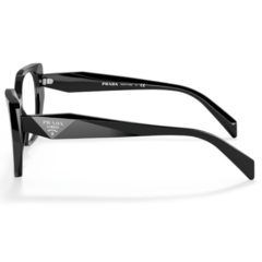 Óculos de Grau Feminino Prada Preto Geométrico/Gatinho VPR18W 1AB-1O1 54