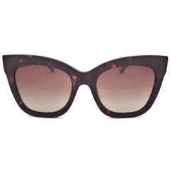 Óculos de Sol Feminino Carmim Marrom Mesclado Gatinho/Quadrado CRM42305 C2 54