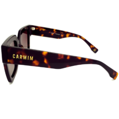 Óculos de Sol Feminino Carmim Marrom Mesclado Quadrado CRM42336 C3 52