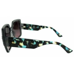 Óculos de Sol Feminino Empório Glasses Cinza Cristal Quadrado EG23028 C8 56