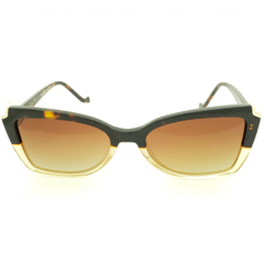 Óculos de Sol Feminino Empório Glasses Marrom Cristal/Cristal Gatinho EG22013 C19 54
