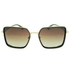 Óculos de Sol Feminino Empório Glasses Marrom Cristal/Dourado Envelhecido Quadrado EG22019 C4 56