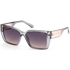 Óculos de Sol Feminino Guess Cinza Cristal Retangular GU7818 20B 56