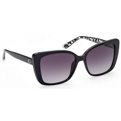 Óculos de Sol Feminino Guess Preto Quadrado/Gatinho GU7829 01B 56