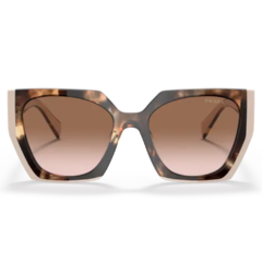 Óculos de Sol Feminino Prada Mescla Marrom Cristal/Nude Quadrado/Gatinho SPR15W 01R-0A6 54