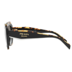 Óculos de Sol Feminino Prada Preto/Mescla Amarelo Cristal Quadrado SPR16Y 01M-0A7 52