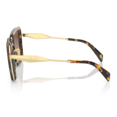 Óculos de Sol Feminino Prada Tartaruga/Dourado Quadrado SPR55Z VAU-6S1 52