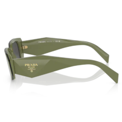 Óculos de Sol Feminino Prada Verde Militar/Preto Retangular SPR17W 13N-5S0 49